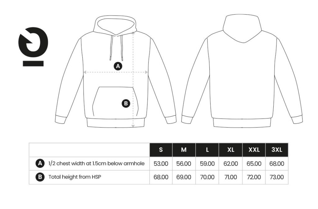 Size Guide: Hoodies