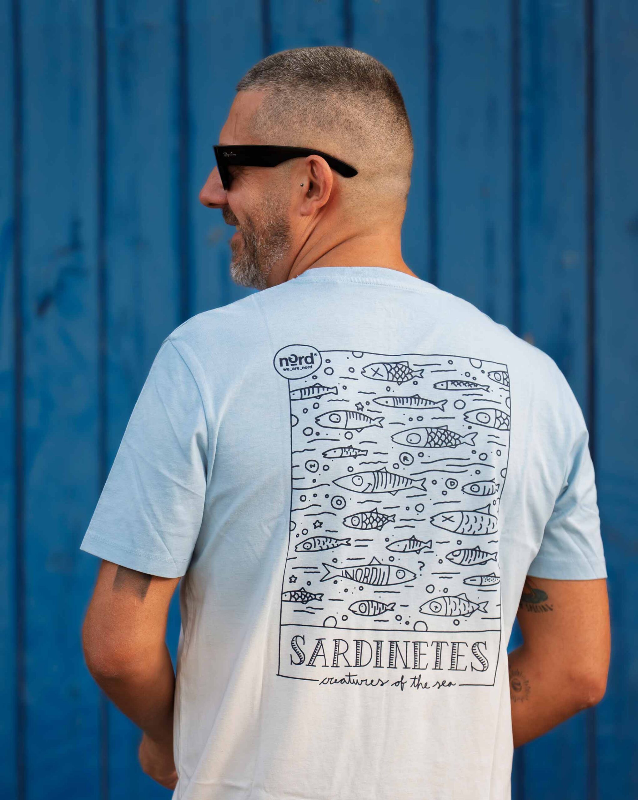 Nord "Banc de Sardinetes" T-shirt - Aquamarine Gradient