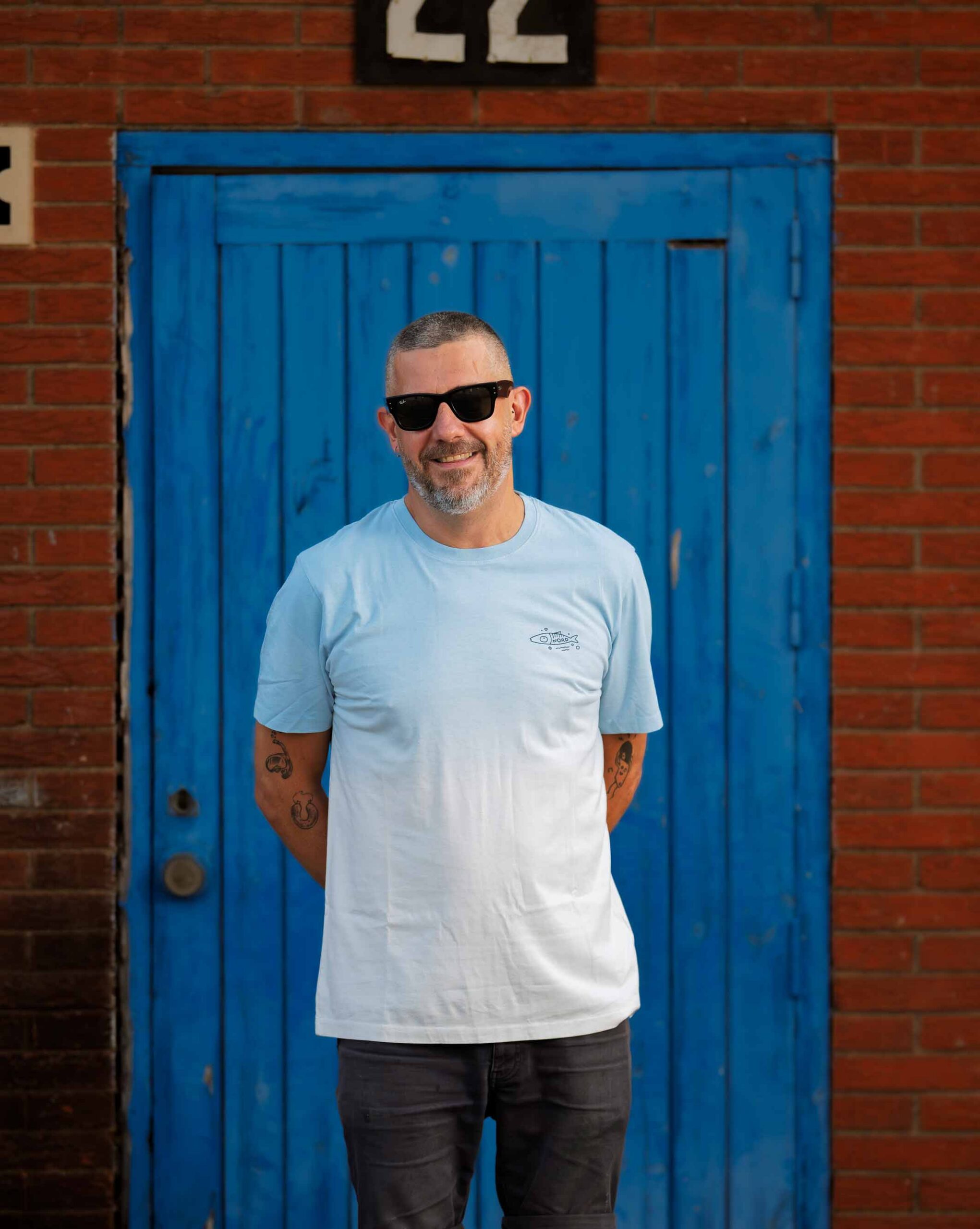 Nord "Banc de Sardinetes" T-shirt - Aquamarine Gradient - Image 5