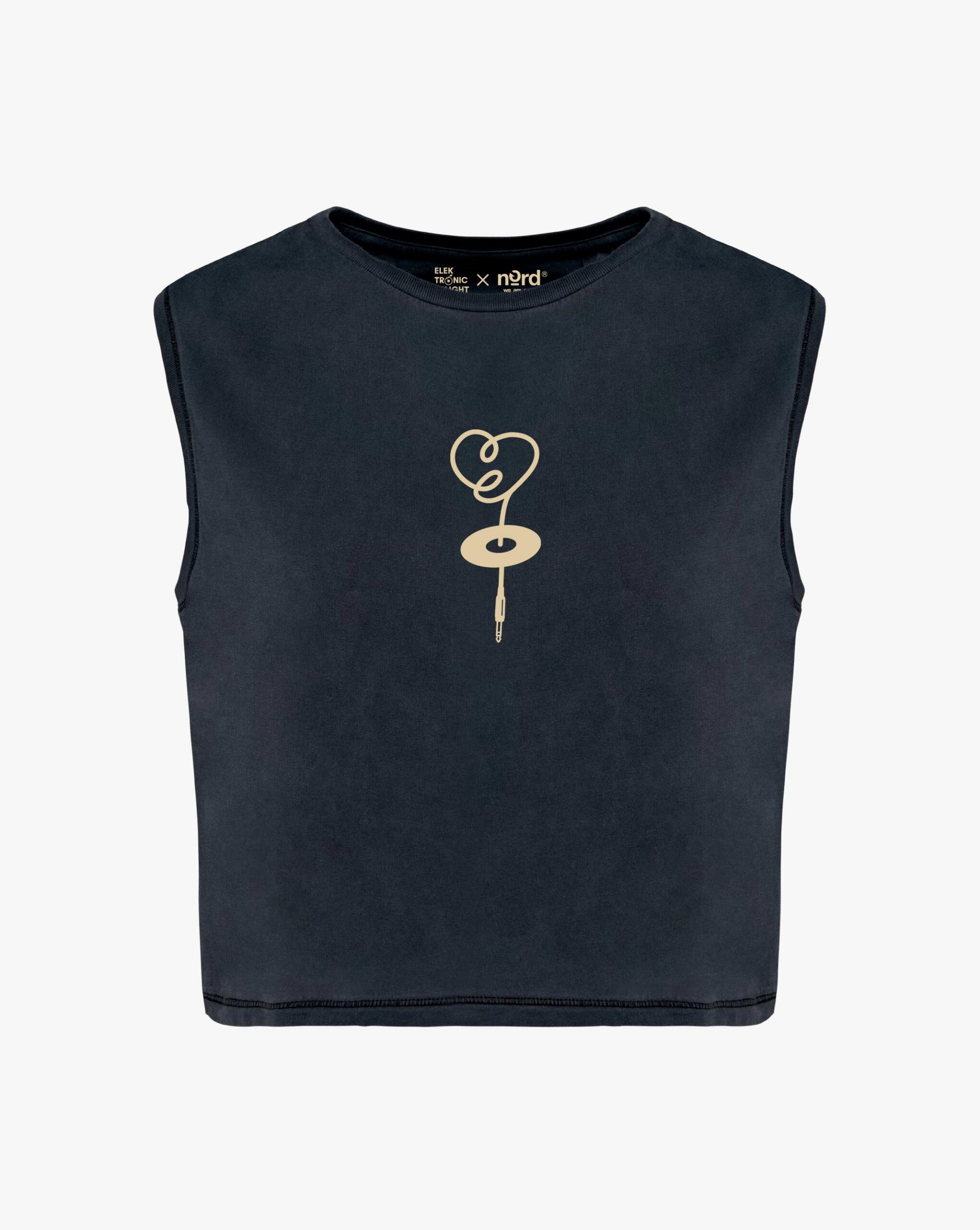 Nord Colab Elektronic Delight Woman Crop - Gris carbó rentat - Imatge 2